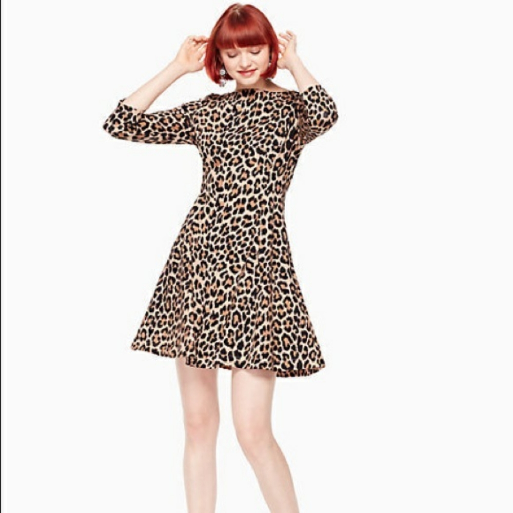 Kate spade Ponte Leapard Dress